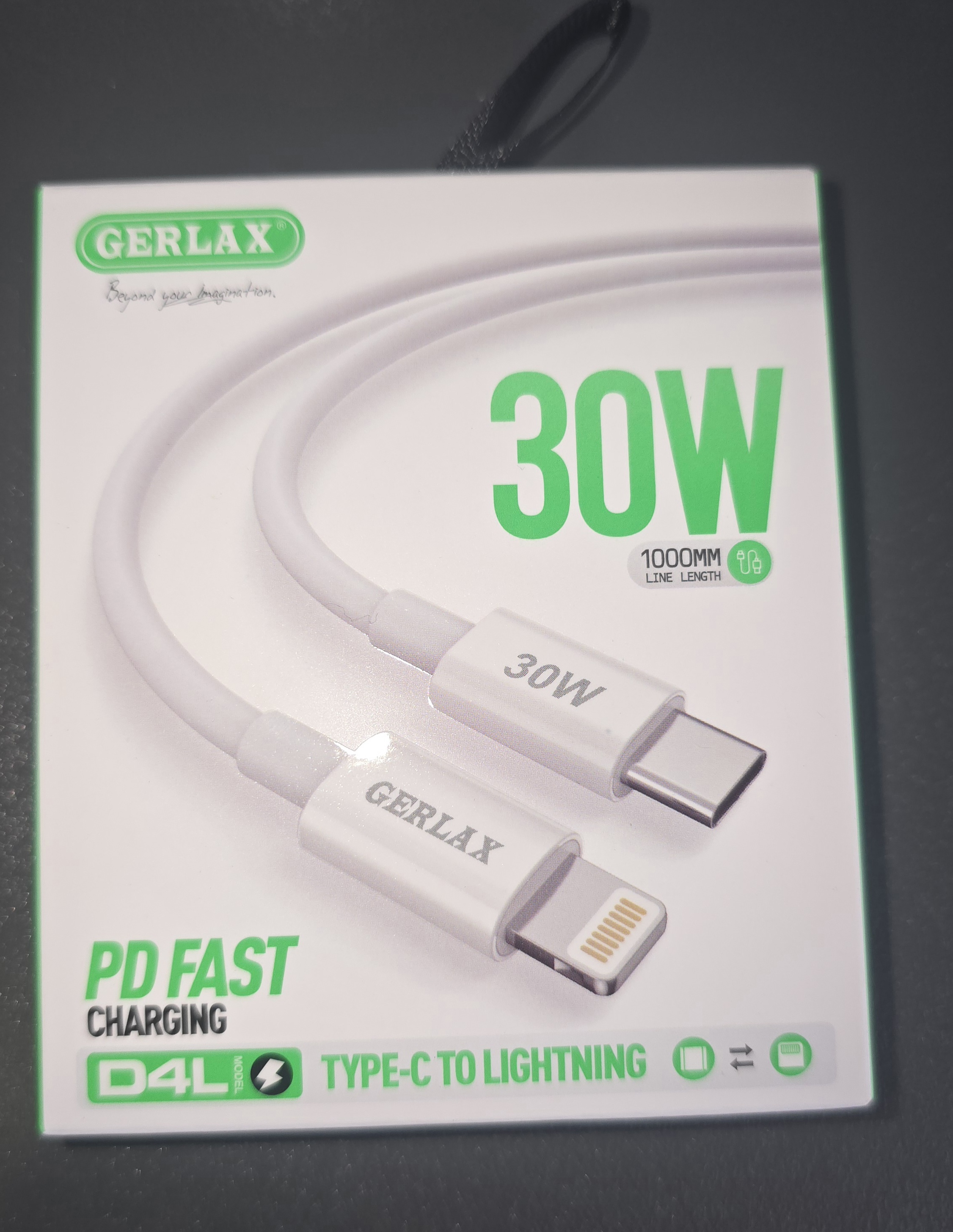 Cable 30 W Gerlax Type C to lightning